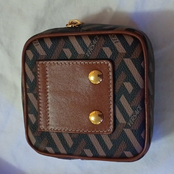 Versace Monogram Greca Coated Canvas Hobo bag w/Greca Printed Compact Zip Wallet - Picture 15 of 16